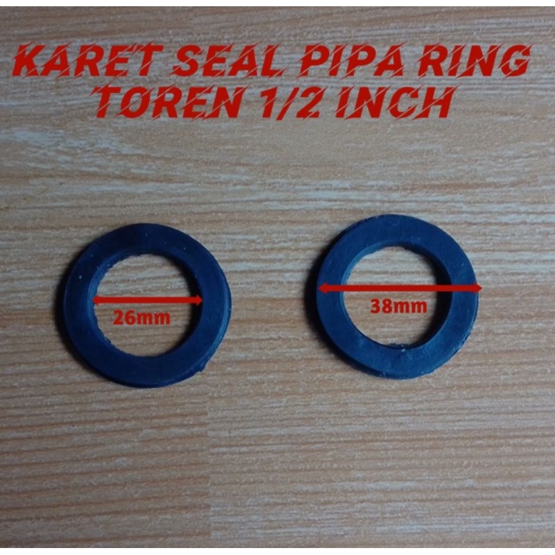 Jual Karet Ring Seal Pipa PVC 1/2 inch Ring mur toren Seal Tangki Air ...
