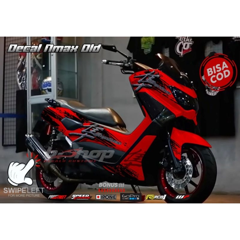 Jual DECAL STICKER nmax old / nmax new motif hayabusa variasi terbaru