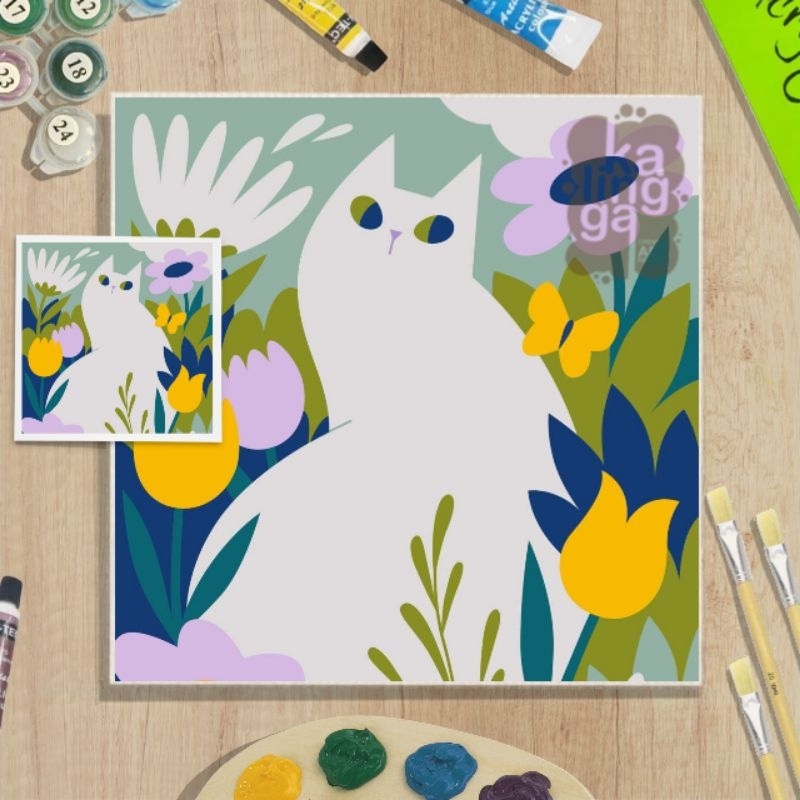 Jual PAINT BY NUMBER KIT CAT SERIES | Shopee Indonesia