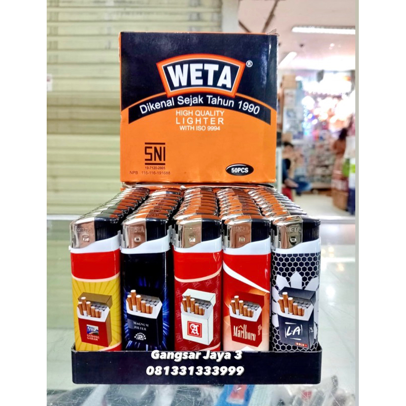 Jual korek WETA gambar rokok terkenal 50pc | Shopee Indonesia