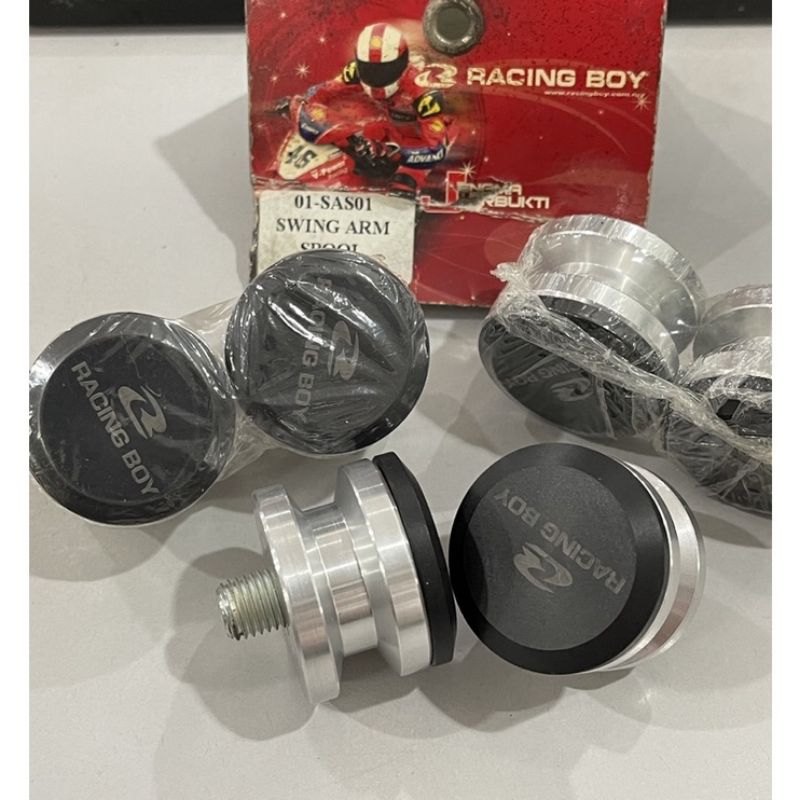 Jual Racing Boy (RCB) M8 Swing Arm Spool UNIVERSAL Use Silver