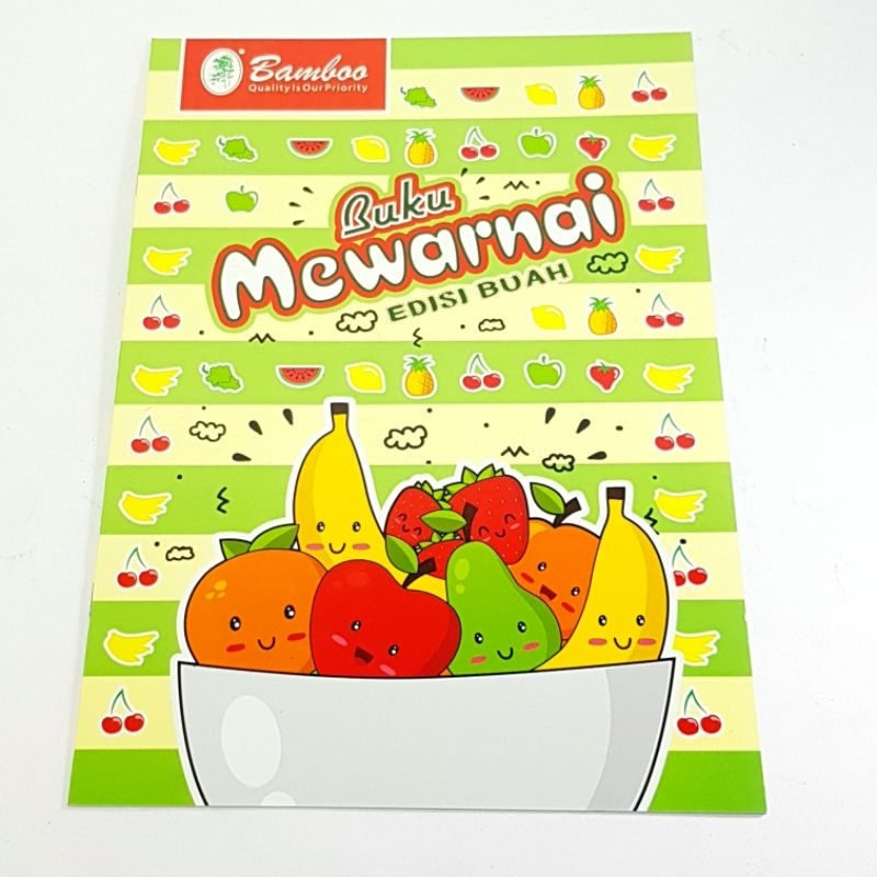 Jual Buku Mewarnai Belajar Berhitung Gambar Buah-Buahan BM-01 | Shopee ...