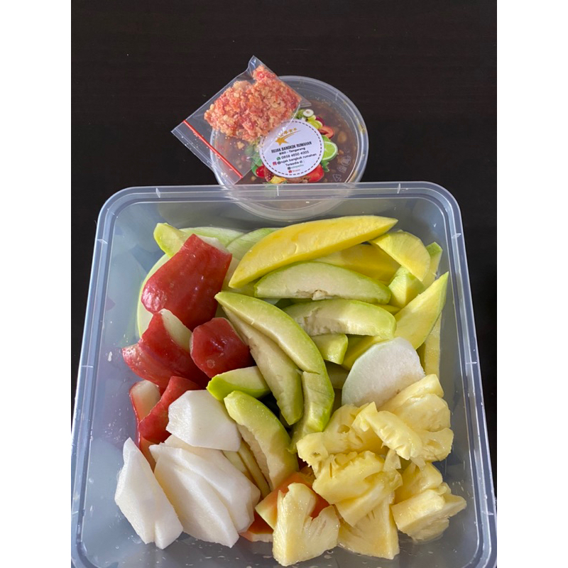 Jual Paket rujak mix box 2000 ml + bumbu rujak | Shopee Indonesia