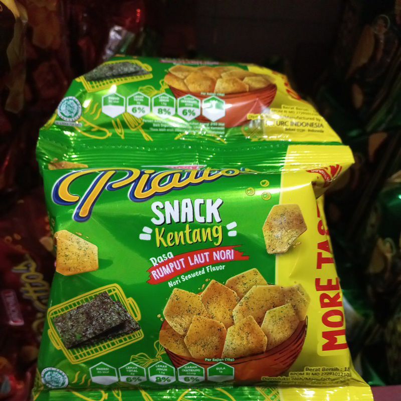 Jual PIATOS RASA RUMPUT LAUT RENCENG ISI 10x18GR|PIATTOS | Shopee Indonesia