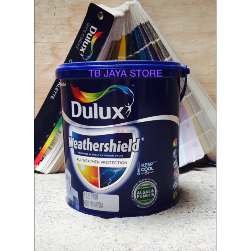 Jual CAT DULUX WEATHERSHIELD CAT TEMBOK 40504A LIGHT GREY 2.5L | Shopee ...