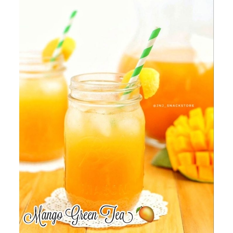 Jual MANGO GREEN TEA POWDER / BUBUK MINUMAN RASA MANGO TEA UK 250gr ...