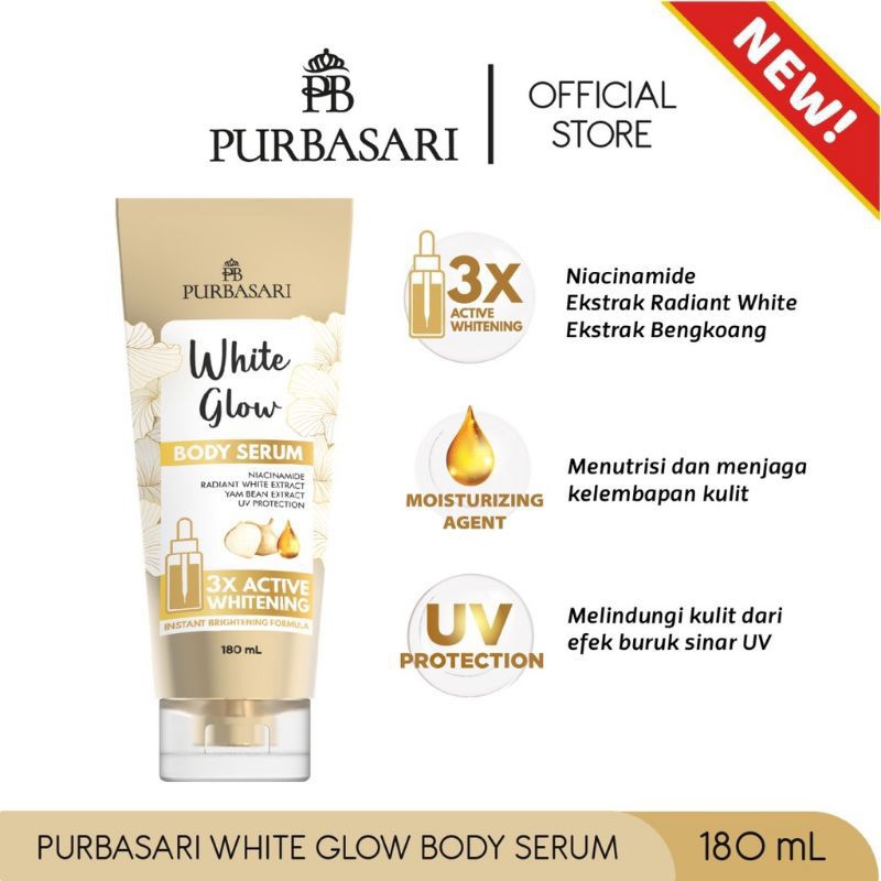 Jual Purbasari White Glow Body Serum 180ml Shopee Indonesia