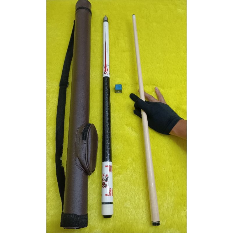 Jual Stik Billiard Biliard Biliyard Paket Komplit Set Warna Putih