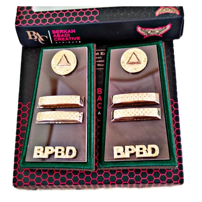 Jual Pangkat pdh BPBD 3B kain Akrilik Exclusive BAC ATRIBUT | Shopee ...