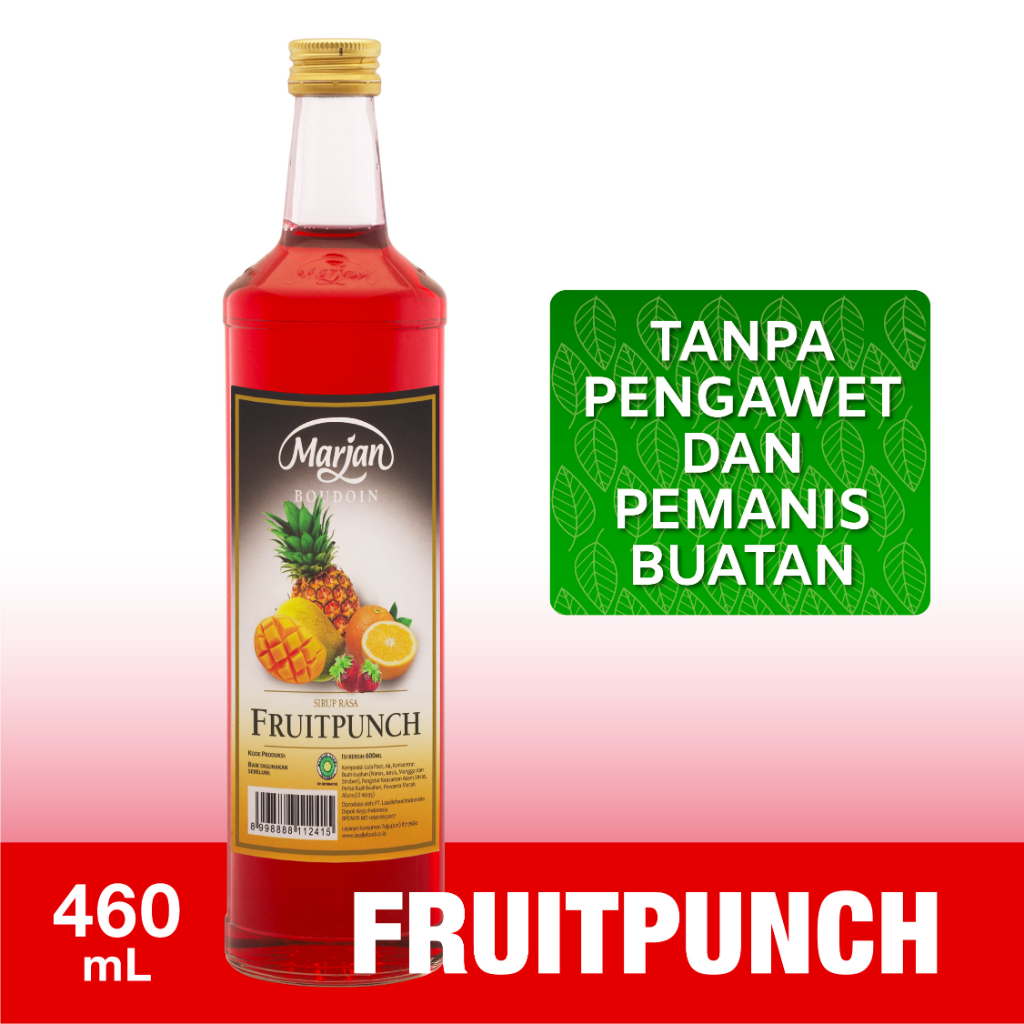 Jual Marjan Boudoin Syrup Fruit Punch Ml Shopee Indonesia