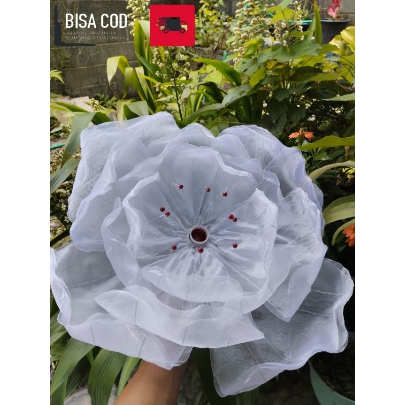 Jual kelopak bunga lampu dekorasi/cup bunga + fitingan termurah ...