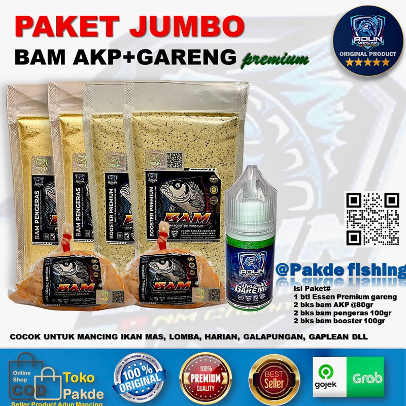 Jual Paket Jumbo Amis Kuning Gareng Premium Sepaket Komplit Umpan Ikan