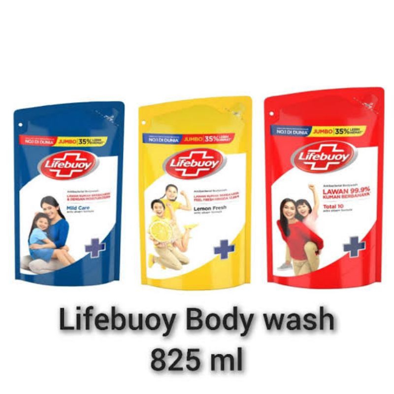 Jual Lifebuoy Body Wash Refil 825 ml ( KEMASAN BARU ) ORIGINALBPOM
