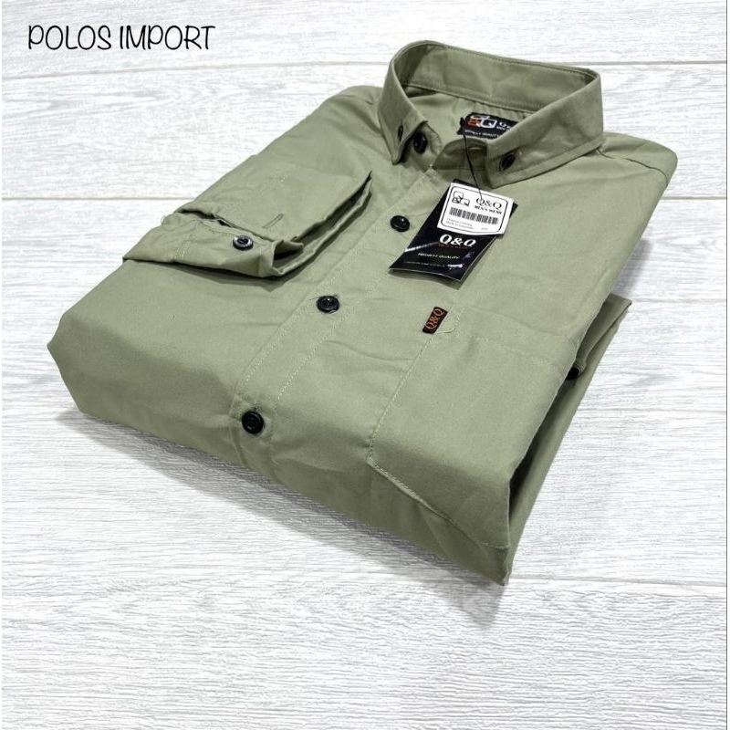 Kemeja Lengan Panjang Kemeja Sixty Six Brown Green