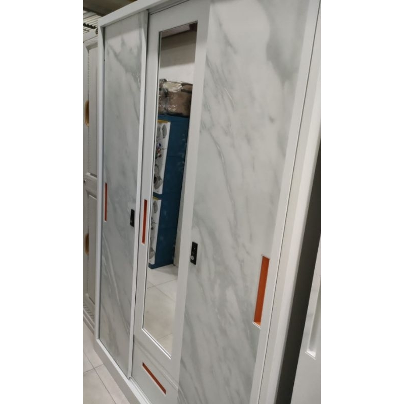 Jual Lemari Pakaian Plat Besi Marble Pintu Shopee Indonesia