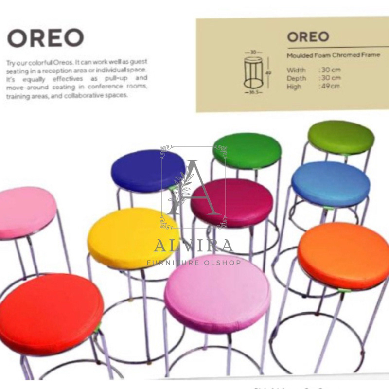 Jual Kursi Oreo Khrom - Kursi Bulat - Kursi Bar - Kursi Cafe - Kualitas ...