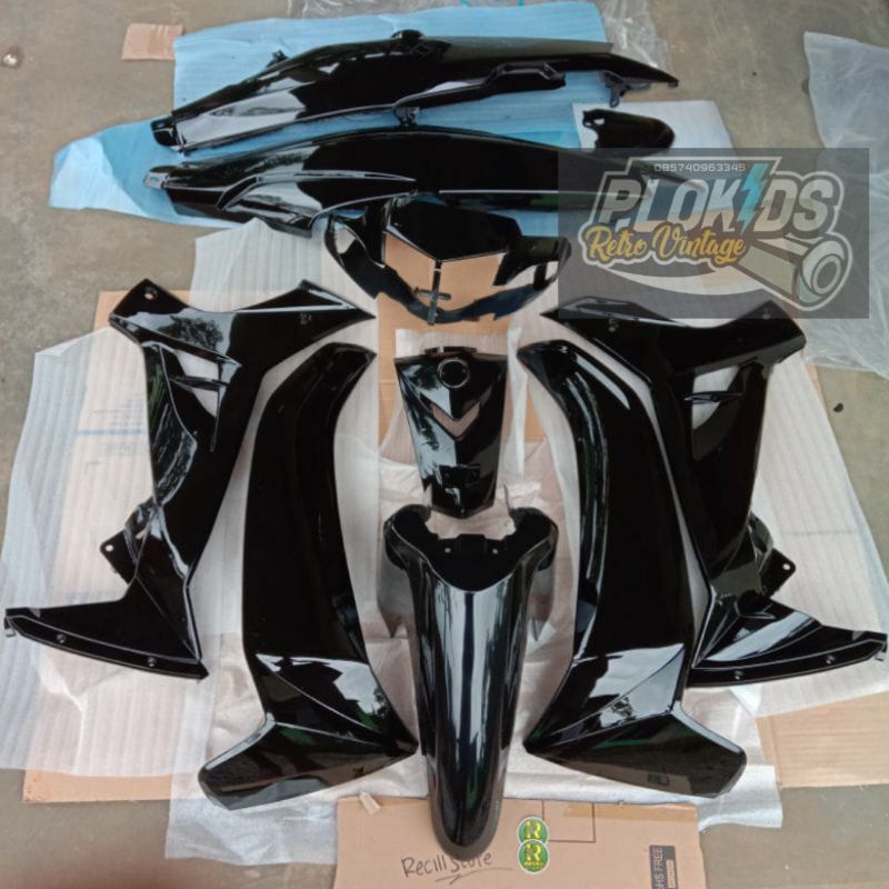 Jual PAKET BODY HALUS VEGA R NEW 2008 WARNA HITAM | Shopee Indonesia