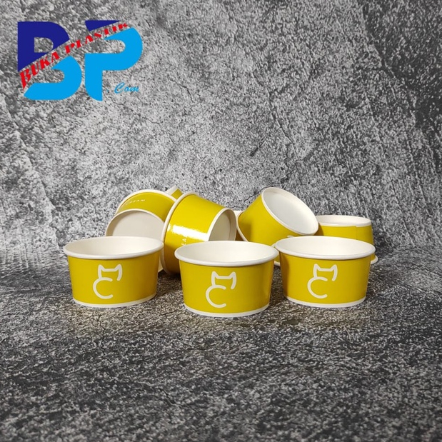 Jual Gelas ice cream/paper cup ice cream Warna 5oz Shopee Indonesia