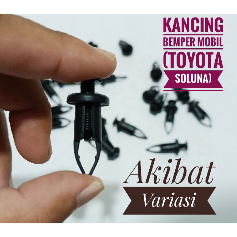 Jual 10 Pcs Kancing Bemper Mobil Toyota Soluna Klip Bemper Mobil Soluna ...