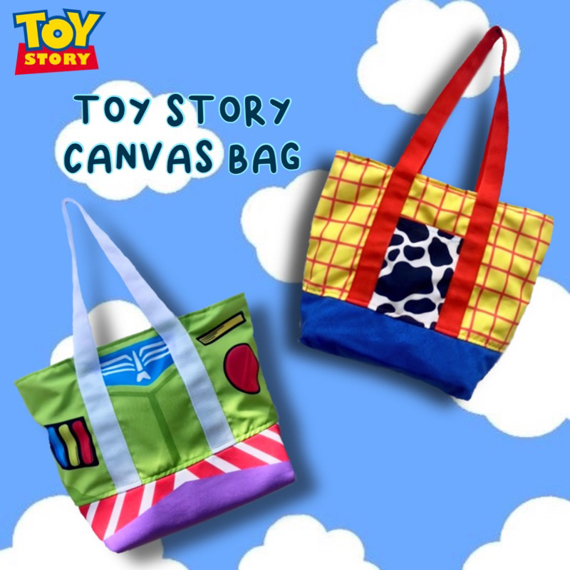 Jual TOY STORY CANVAS BAG TAS KANVAS BUZZ DAN WOODY TOY STORY