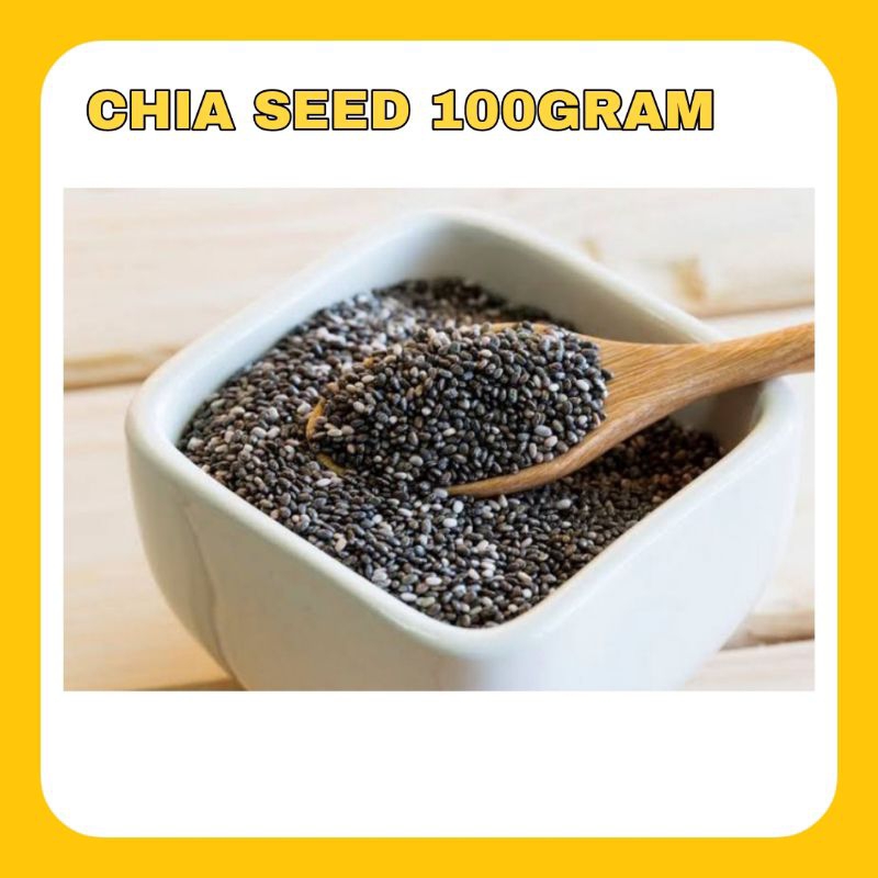 Jual Organic Black Chia Seed 100gr Premium Biji Chia Seed Mexico