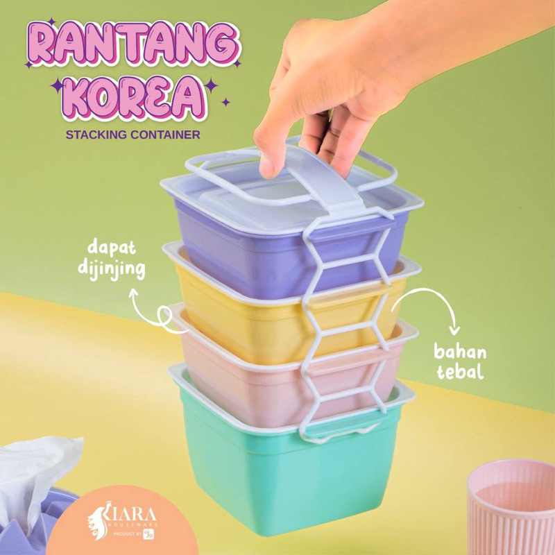 Jual Rantang Korea Viral 4 Susun (best seller) | Shopee Indonesia