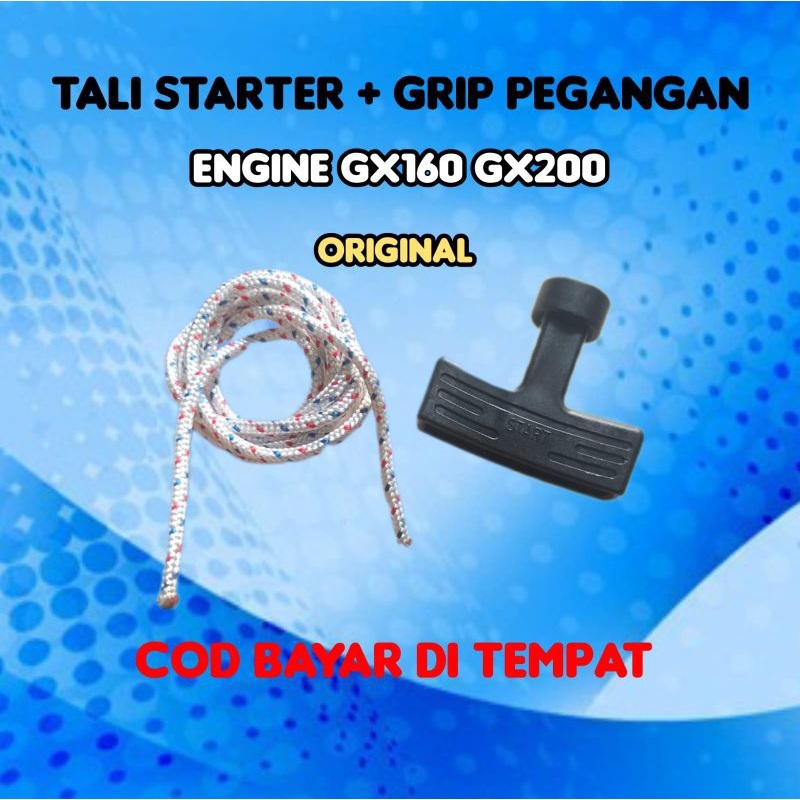 Jual Tali + handle tarikan starter engine OHV GX 160 200 mesin ...