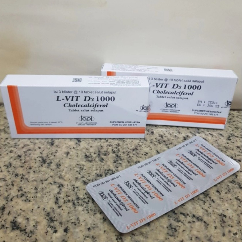 Jual LVit D3 1000 IU Vitamin D3 1000 IU Vit D3 IU 1000 IU D3