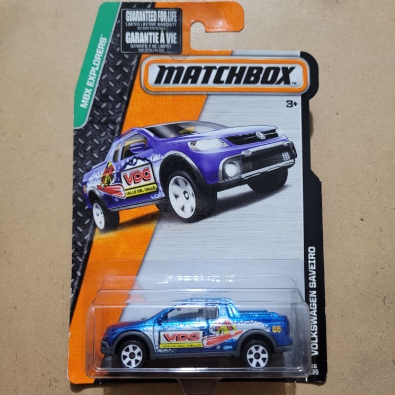 Matchbox 2016 MBX Explorers Die-Cast Car - Volkswagen Transporter Cab 1:64 Scale Model (95/125) - View #3