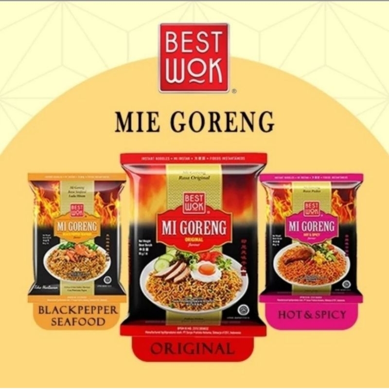 Jual Mie Goreng Best Wok All Varian Original Hot Spicy Black Pepper