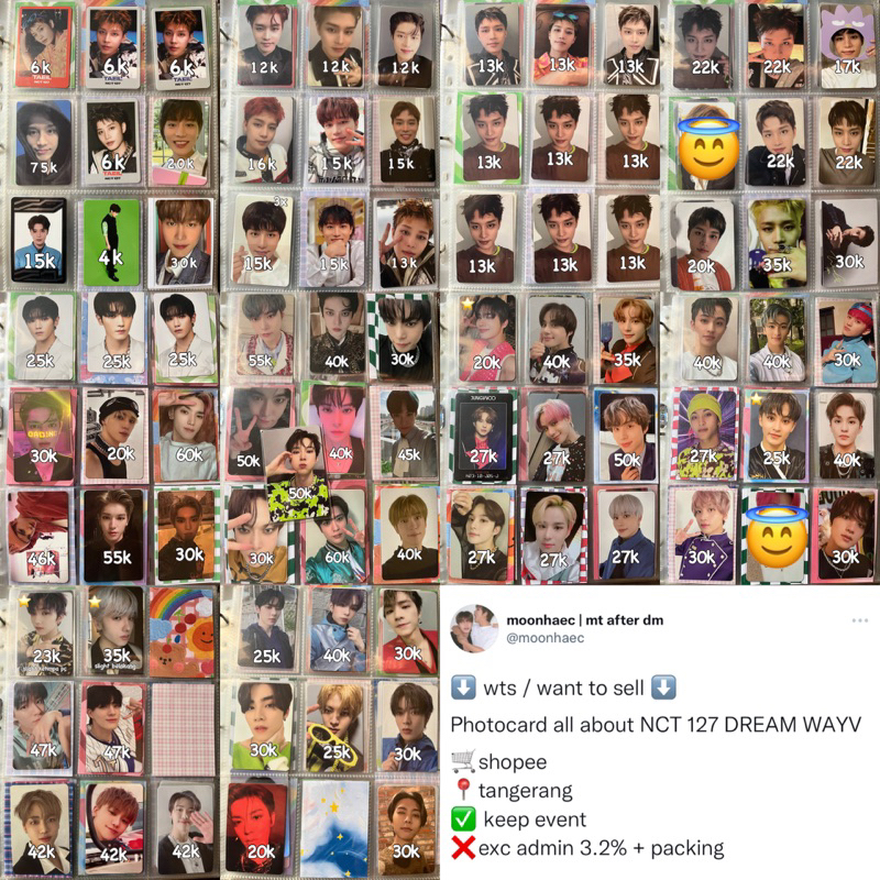 Jual Pc Photocard Nct 127 Dream Wayv Taeil Johnny Taeyong Yuta Doyoung