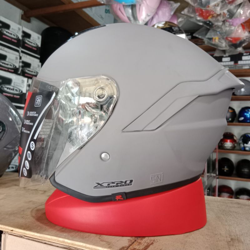 Jual Helm Half Face Sni R Six Xpro Solid Pink Glossy Shopee Indonesia