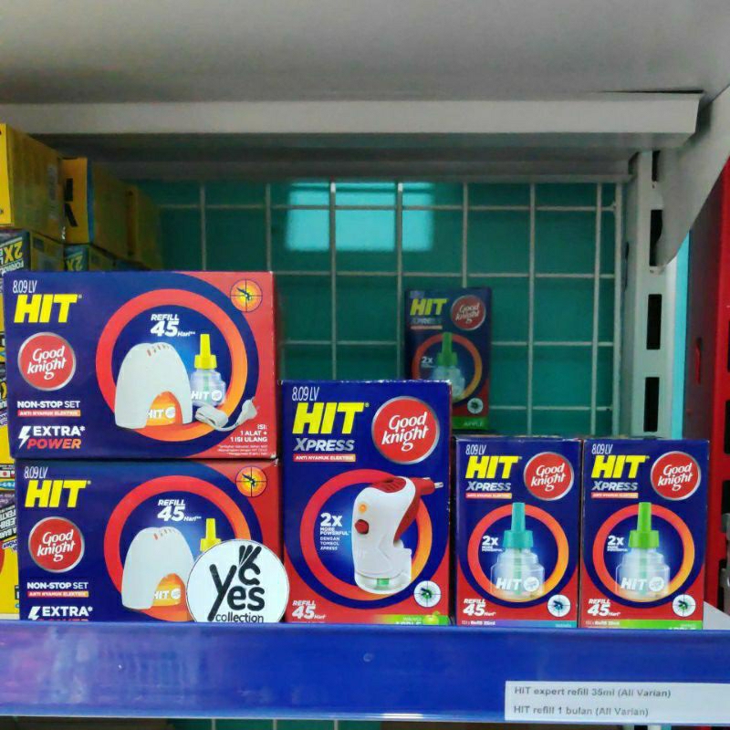 Jual HIT Alat + Isi Ulang Obat Nyamuk Elektrik NON STOP SET Tanpa Kabel ...