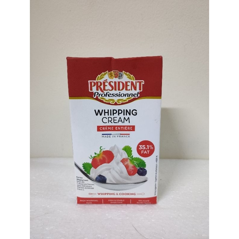 Jual President Whipping Cream 1 liter Shopee Indonesia