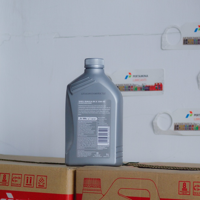 Jual Oli Mesin Mobil Shell Rimula R4X 15W-40 1 Liter dan 5 Liter / Oli ...