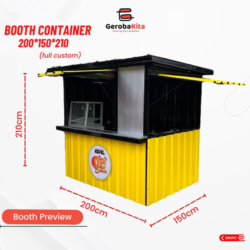 Jual Booth Kontainer Big Dengan Etalase Shopee Indonesia