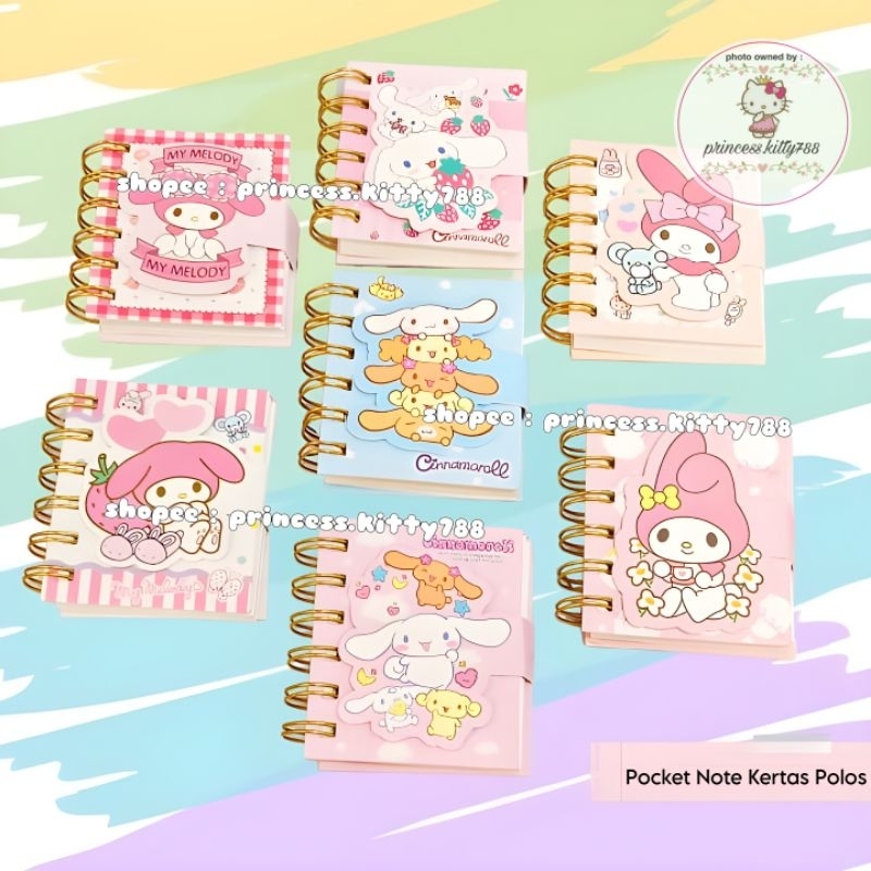 Jual NOTES RING UKURAN KECIL MINI SIZE (8 x 7 CM)/ MEMO MINI KERTAS ...