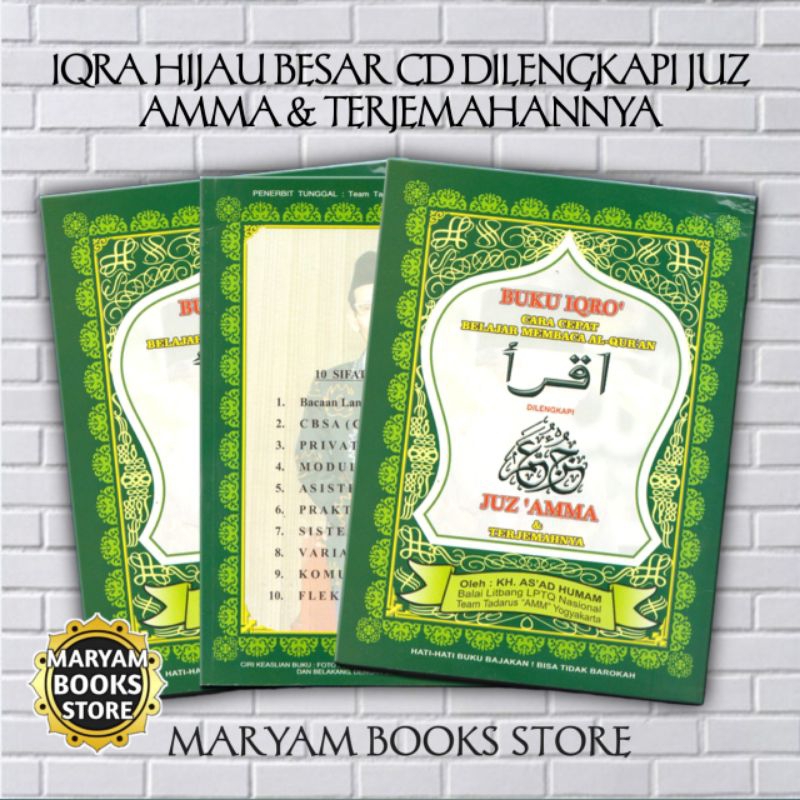 Jual Buku IQRA Besar Di Lengkapi Juz 'Amma Iqro Cara Cepat Belajar ...