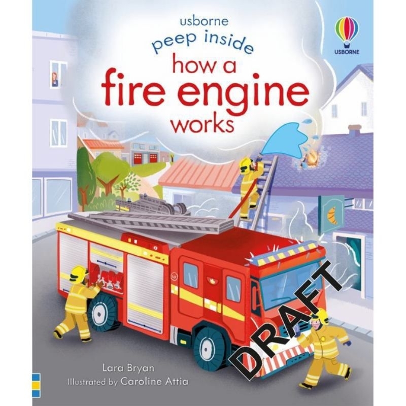 Jual Usborne Peep Inside How a Fire Engine Works Buku Edukasi Anak ...