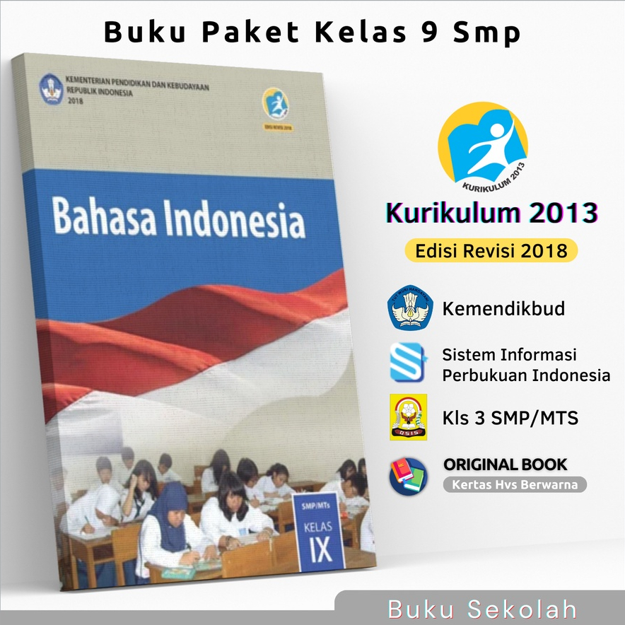 Jual Buku Paket Bahasa Indonesia Kelas 9 SMP/MTS Kurikulum 2013 Edisi ...