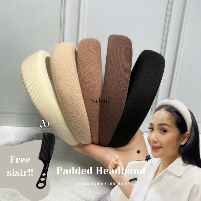 Jual Bando Busa Korea Bando Nagita Slavina Padded Headband Bandana Busa Bondu Busa 