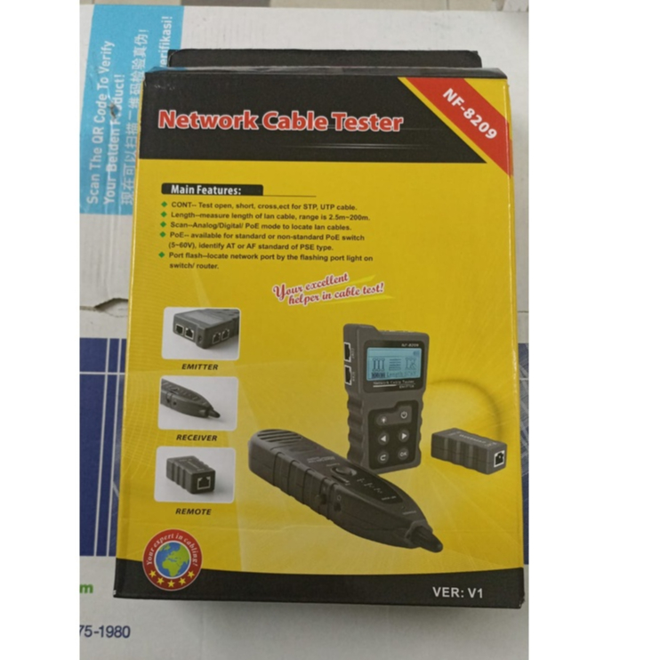 Jual Network cable tester Noyafa NF-8209 | Shopee Indonesia