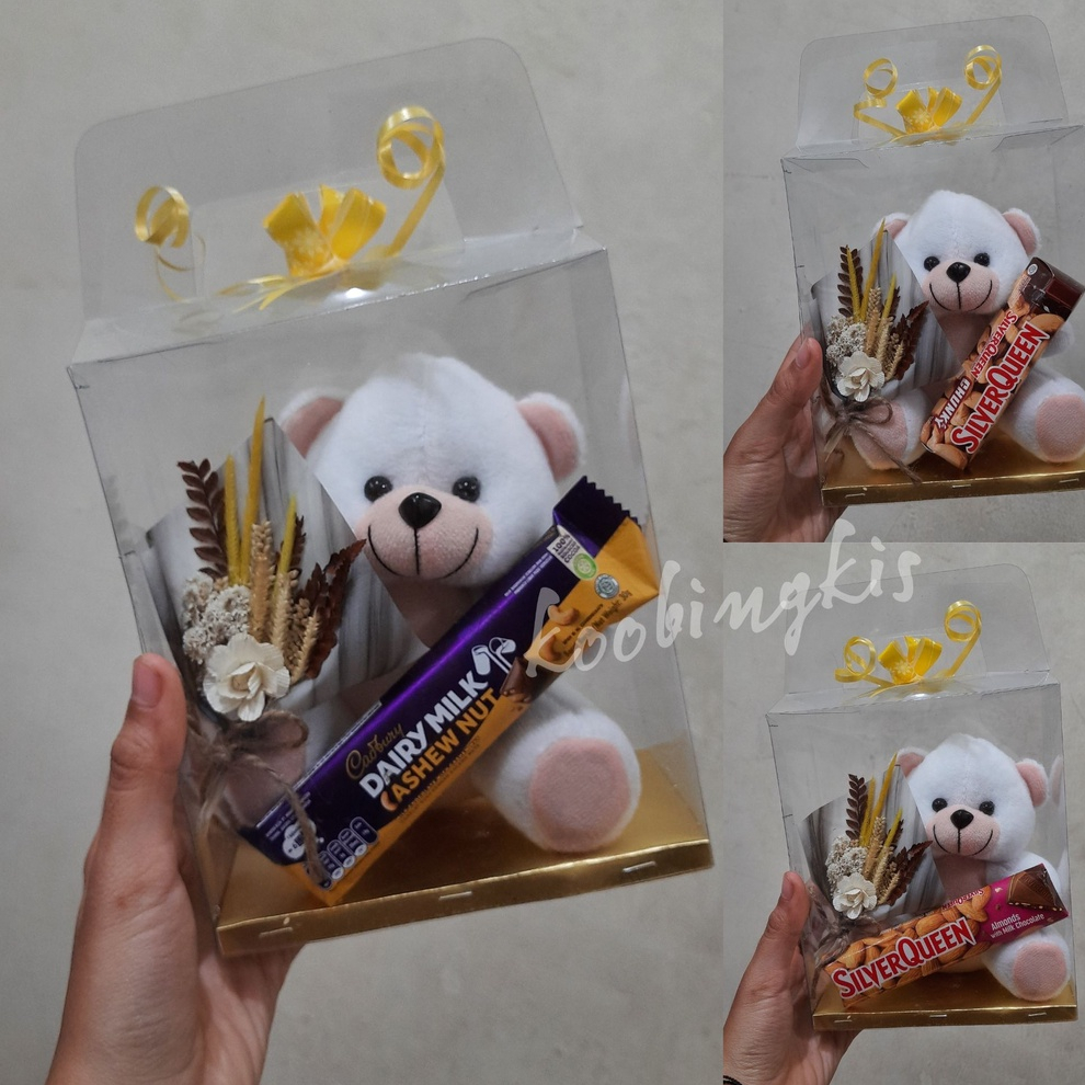 Jual Candra.Collection Bucket boneka coklat valentine mini hadiah ulang ...