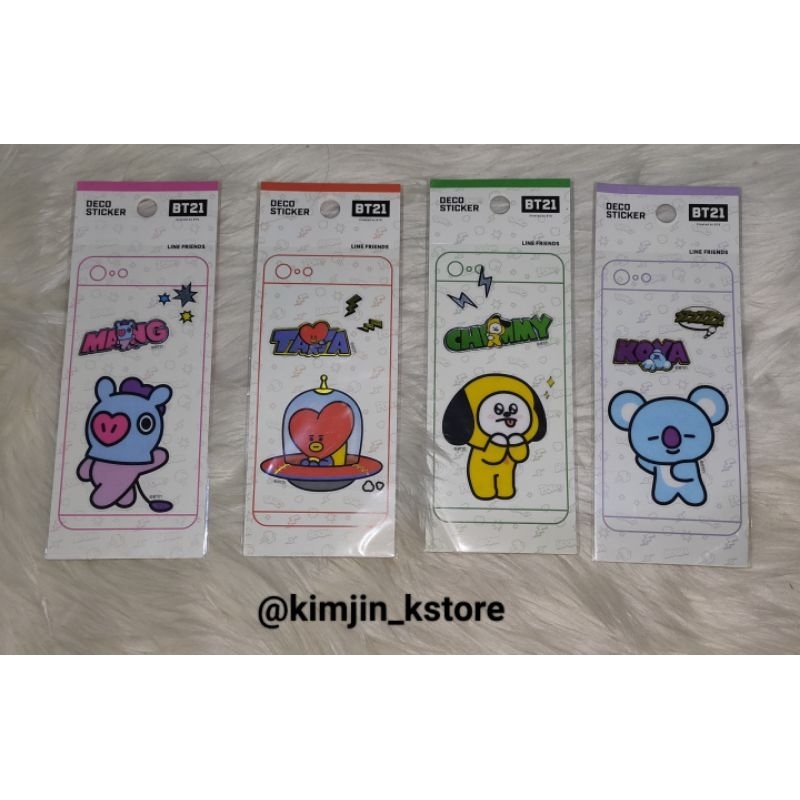 Jual READY STOCK BT21 DECO STICKER LINE FRIENDS KOYA MANG CHIMMY TATA ...