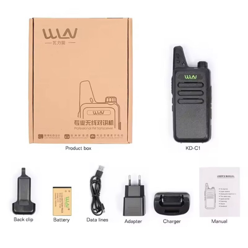 Jual HT Walkie Talkie WLN UHF Handy Talky Two way Radio C1 400-470Mhz ...