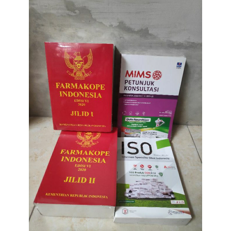 Jual Paket Farmasi 2022 Dapat 4 Buku( Farmakope Indonesia Edisi 6 Jilid ...