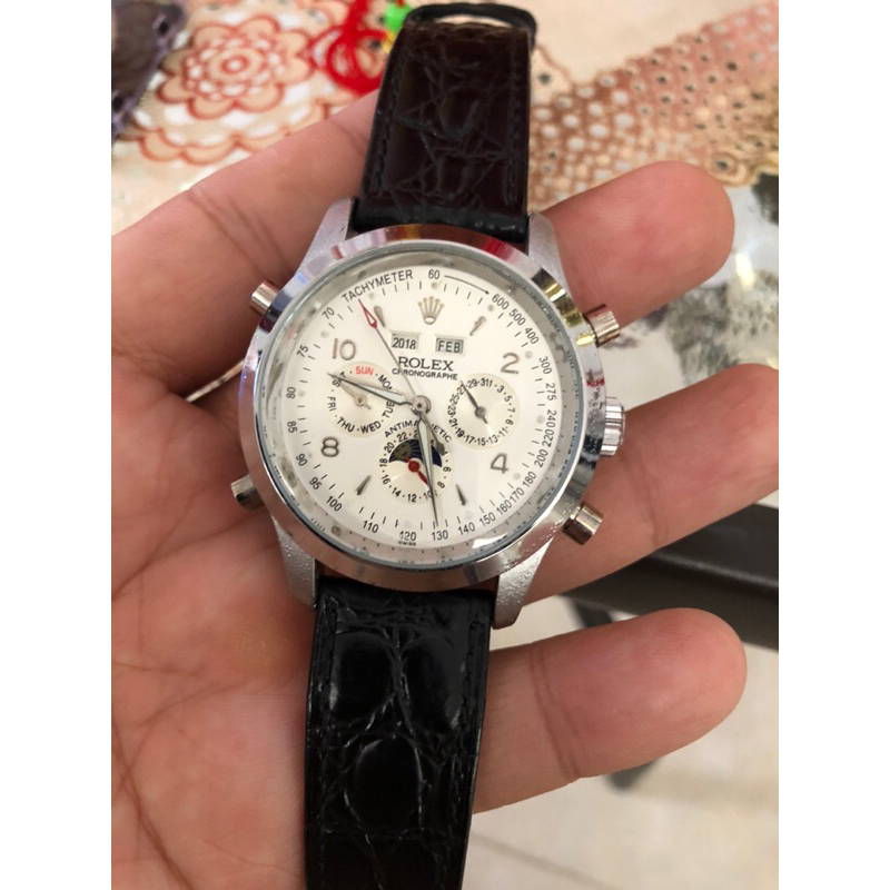 Jual jam tangan rlx automatic chronograph sporty jam pria jam sport