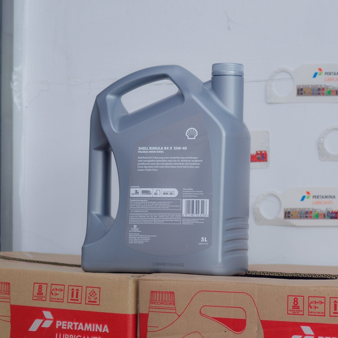 Jual Oli Mesin Mobil Shell Rimula R4X 15W-40 1 Liter dan 5 Liter / Oli ...