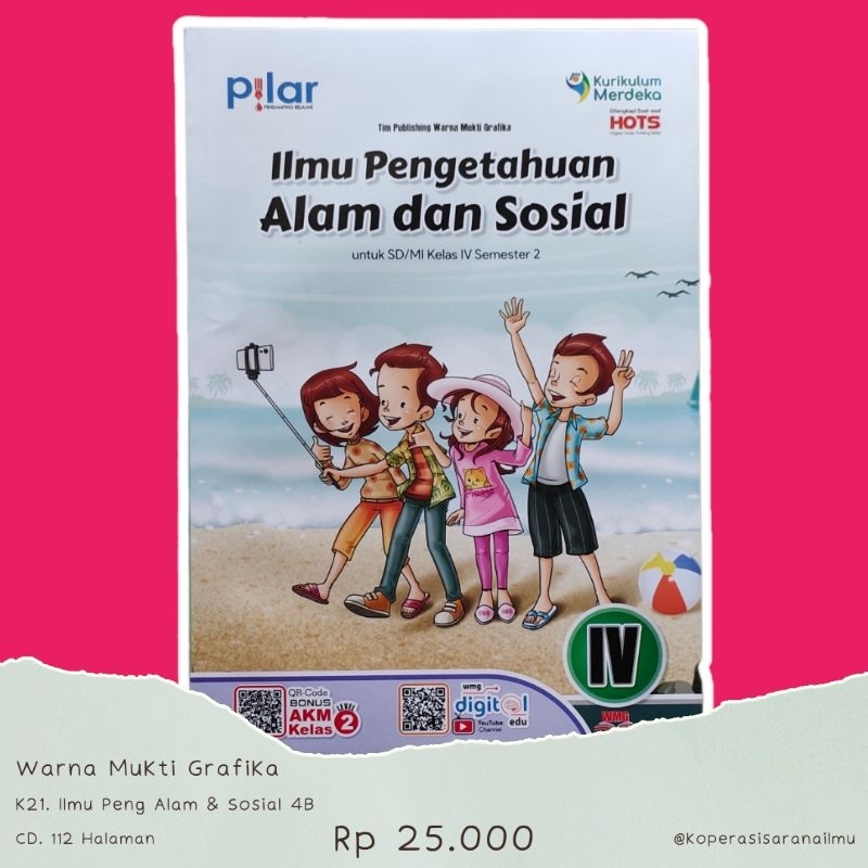 Jual Buku Pendamping Ilmu Pengetahuan Alam Dan Sosial IPAS Kelas 4 ...