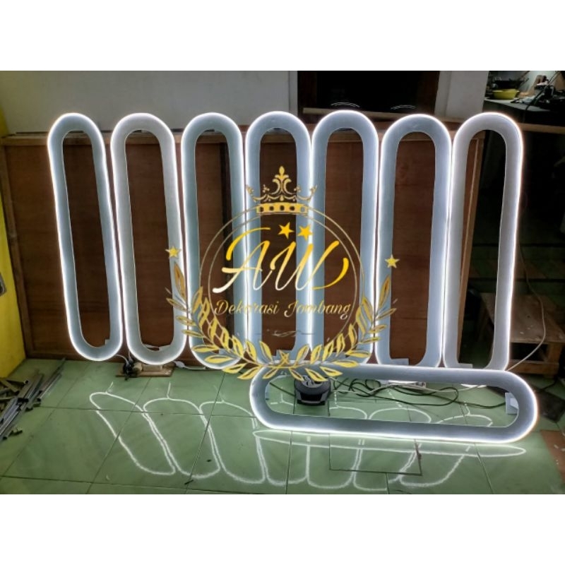 Jual standing lampu neon flex,dekor mentahan ,lampu dekorasi ,hiasan ...